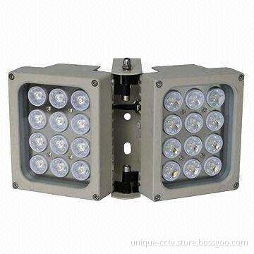IR Illuminator with 24pcs 2W Dot-matrix IR LED, Low Light Decay and Long Service Life